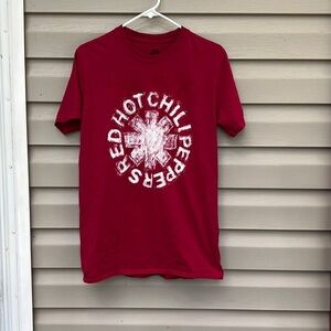 Red Hot Chili Peppers mens red&white teeshirt